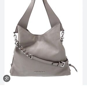 Michael Kors Gray Chain Detail Shoulder Bag